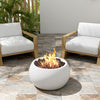 Walker Edison | Patio MGO Propane Fire Pit, 40, 000BTU, White (Tank Cover Not Provided)