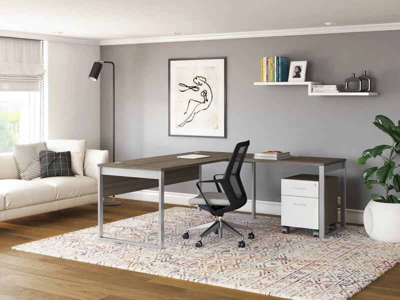 Walker Edison | Porvata L-Shaped 60" Desk