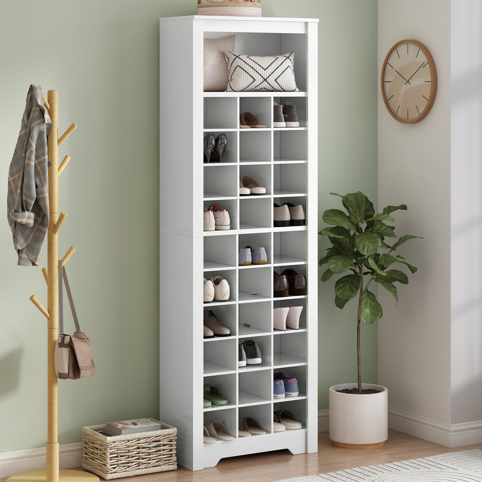 Storage Cabinet Prepac Shoe Walker Edison Contemporary Design 30