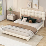 Walker Edison | Modern Full Size Upholstered Platform Bed Thumbnail