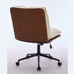 Walker Edison | Oversize Criss-Cross Desk Chair with Wheels Thumbnail