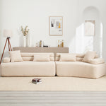 Walker Edison | Boucle Modular Sleek Sofa Thumbnail