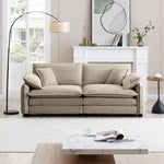 Walker Edison | Cloud Deep Corduroy Loveseat Couch Thumbnail