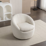 Walker Edison | Boucle Swivel Chair Thumbnail