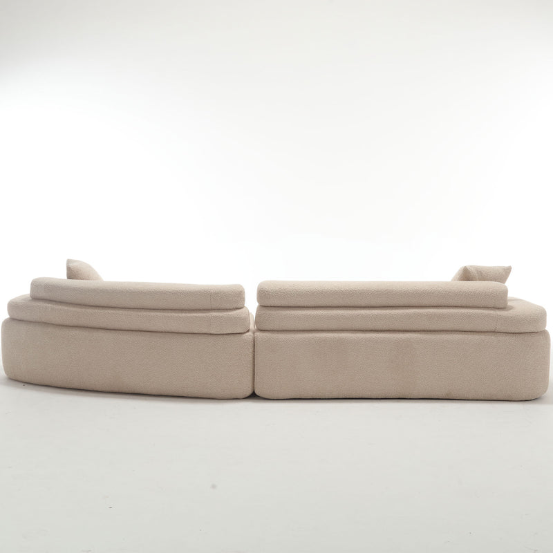 Walker Edison | Boucle Modular Sleek Sofa