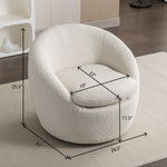 Walker Edison | Boucle Swivel Chair Thumbnail