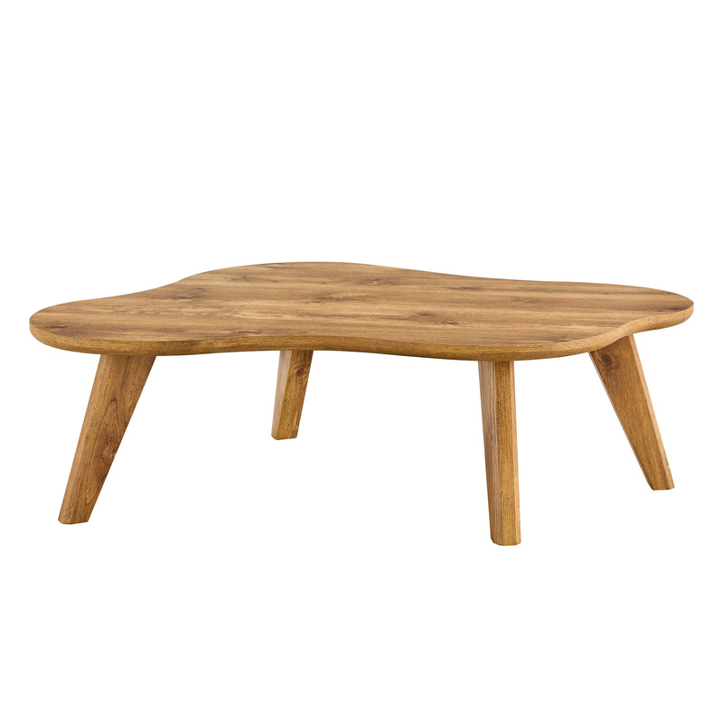 Walker Edison | Cloud Shape Wood Minimalist Coffee Table