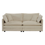 Walker Edison | Chenille Modern Cloud Loveseat Sofa Thumbnail