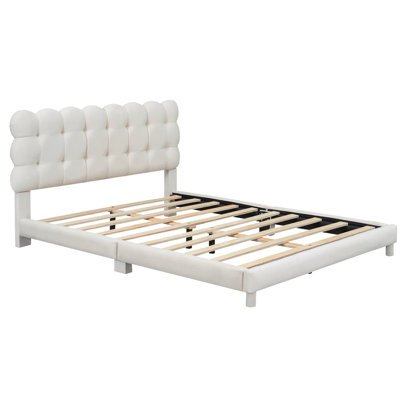 Walker Edison | Modern Full Size Upholstered Platform Bed