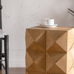 Walker Edison | Modern Embossed Pattern Side Table Thumbnail