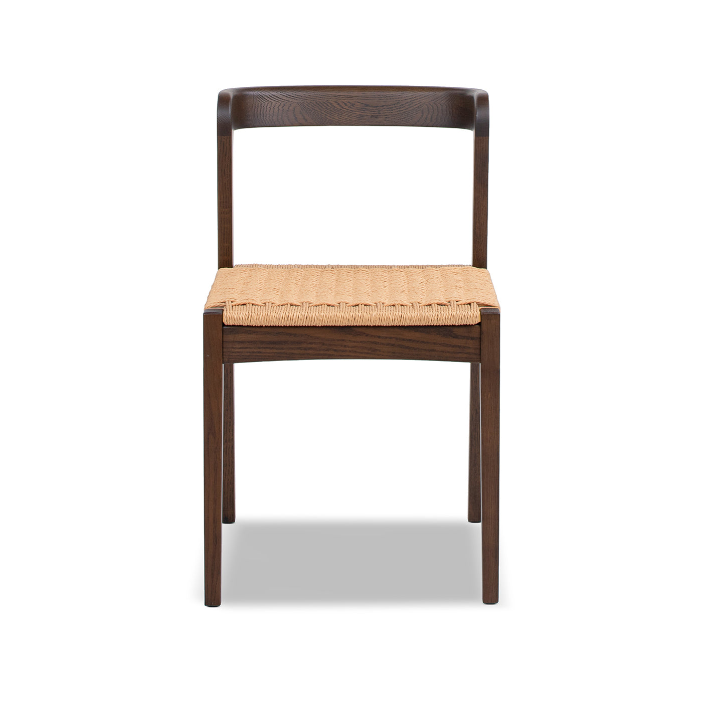Capri Woven Seat Oak Wood Dining Chair | Walker Edison