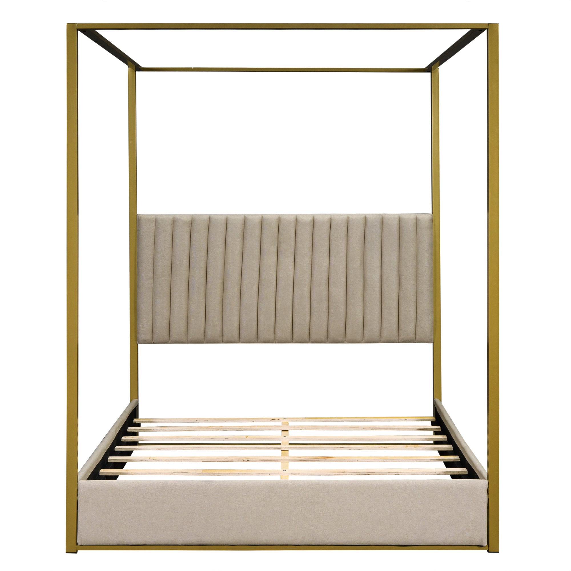 Walker Edison Canopy Platform Bed - Thumbnail 2