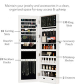 Walker Edison | Mirror Jewelry Hanging Storage Cabinet Thumbnail