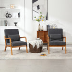 Walker Edison | Modern Accent Chair with One Pillow Thumbnail