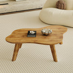 Walker Edison | Cloud Shape Wood Minimalist Coffee Table Thumbnail