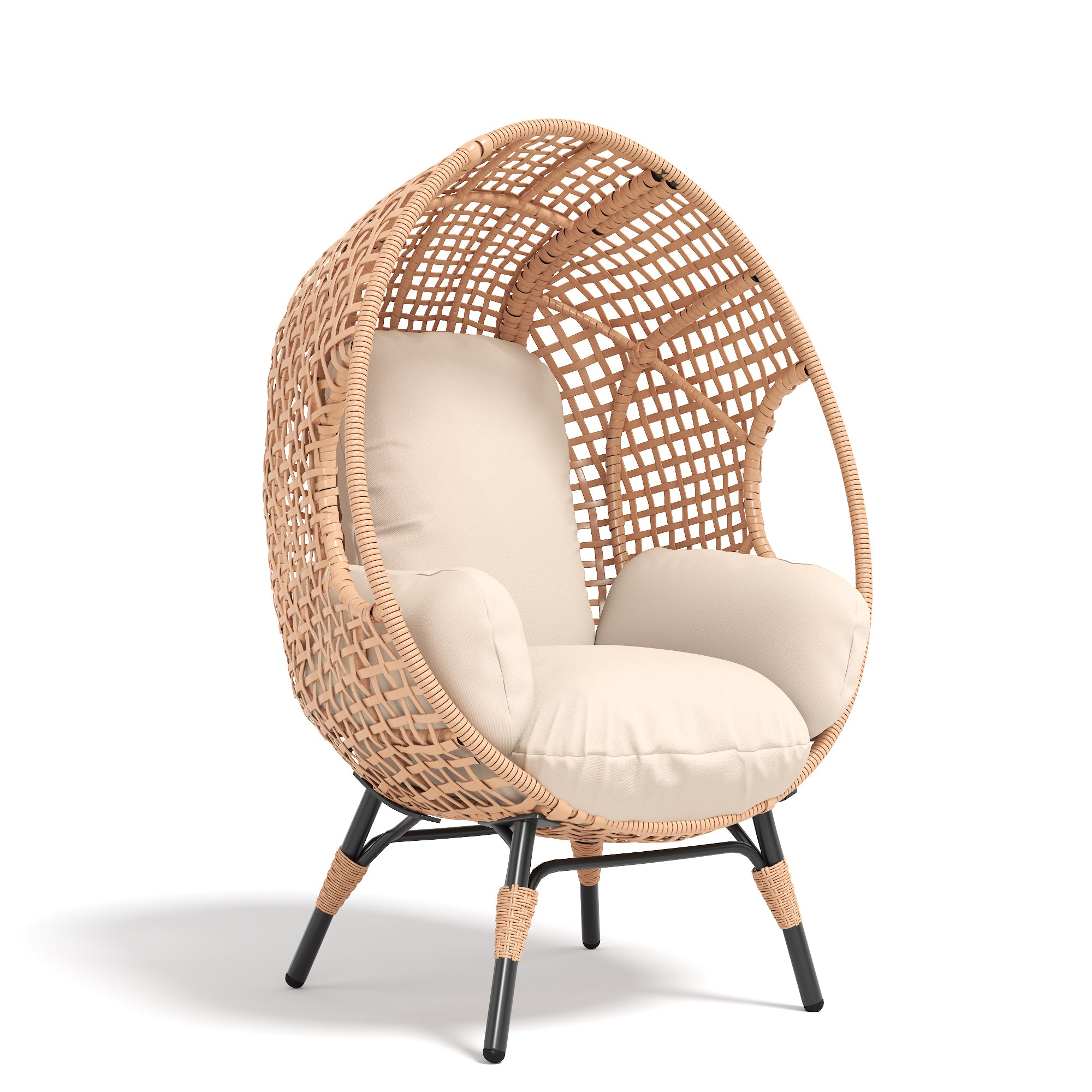 Walker Edison Hanging Egg Chair - Thumbnail 3