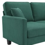 Walker Edison | Terrycloth Modern Sectional Sofa Thumbnail