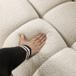 Walker Edison | Marshmallow Cloud Boucle 3 Seater Sofa Thumbnail