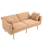 Walker Edison | Minimalist Loveseat Convertible Sofa Bed Thumbnail