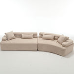 Walker Edison | Boucle Modular Sleek Sofa Thumbnail