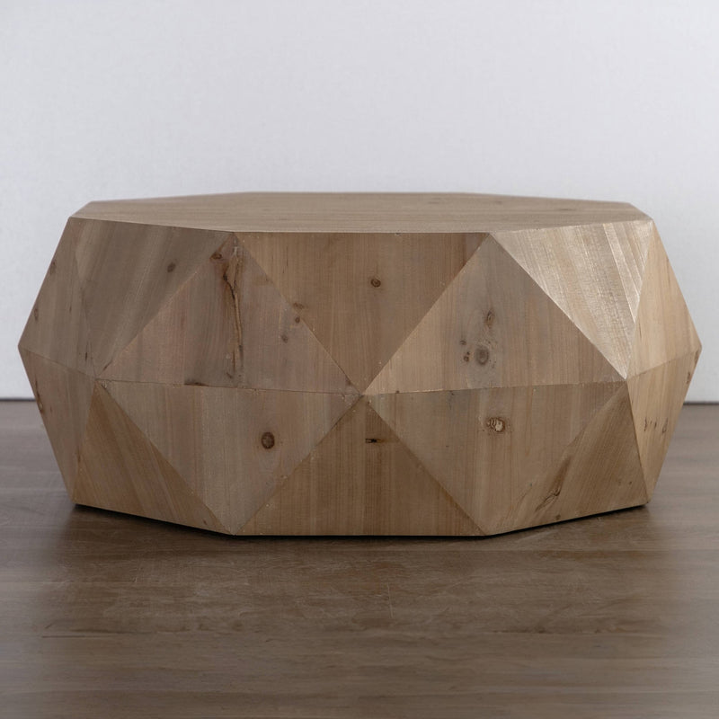 Walker Edison | Modern Embossed Pattern Coffee Table