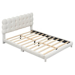 Walker Edison | Modern Full Size Upholstered Platform Bed Thumbnail