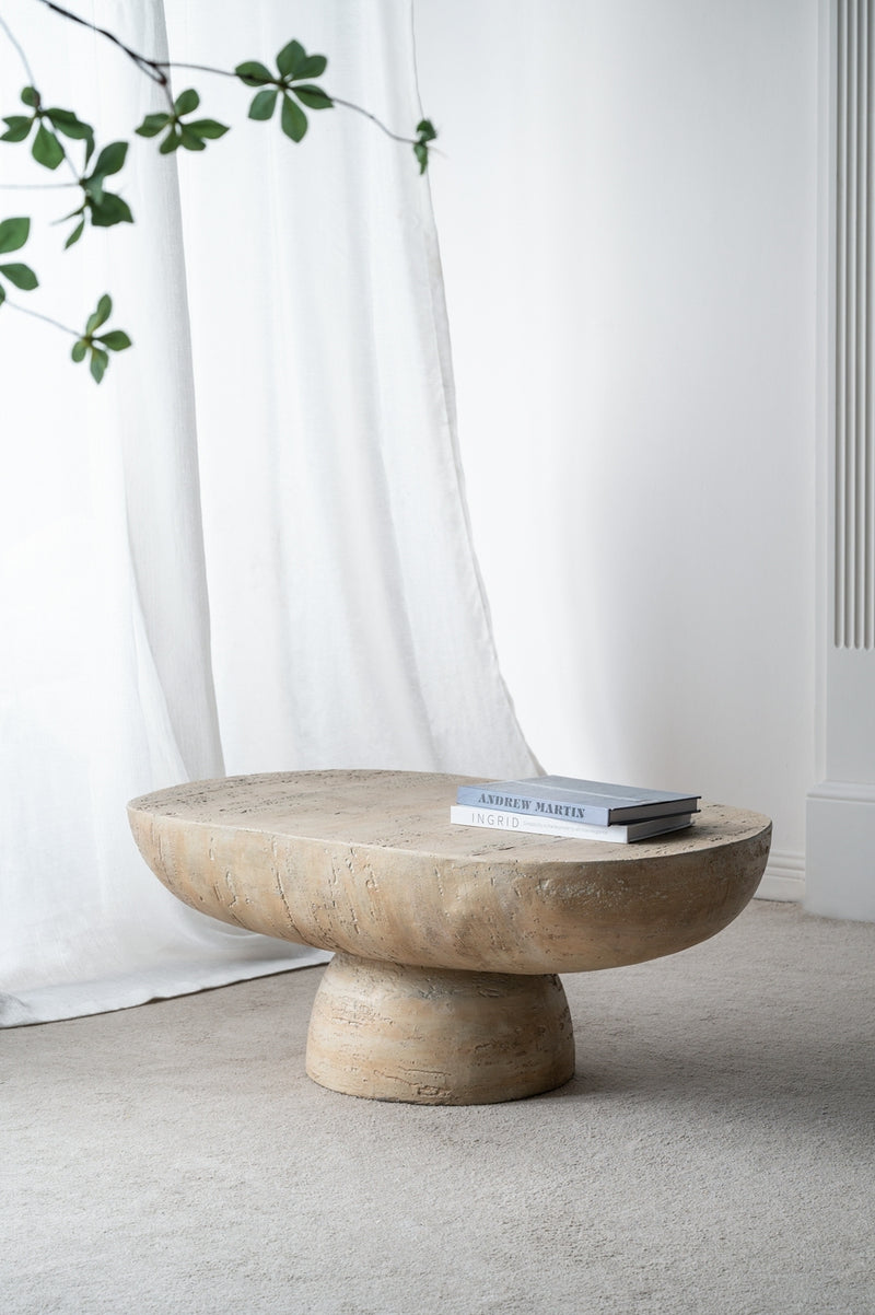 Walker Edison | Minimalist Oval Coffee Table