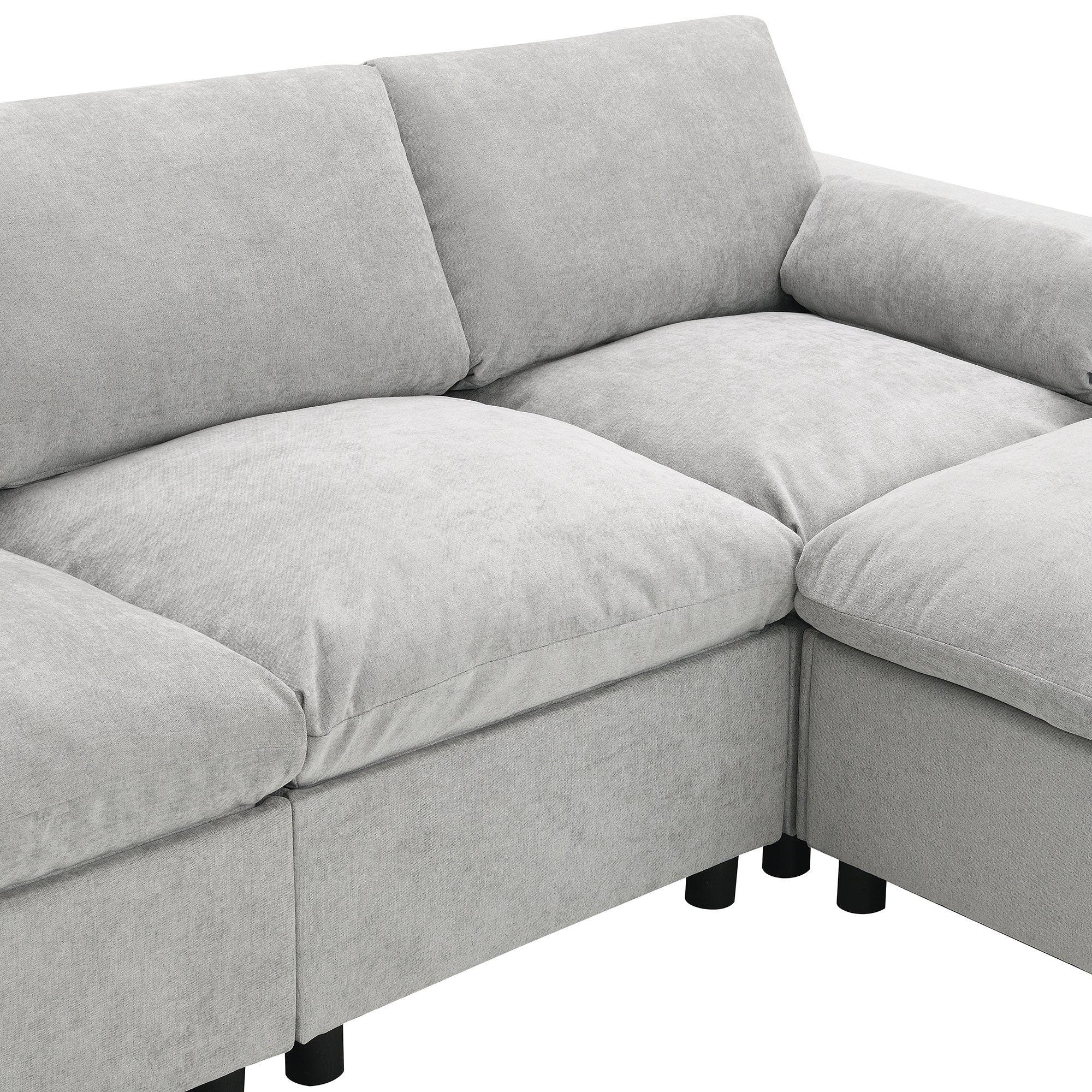 Walker Edison Cloud Modular Sectional Sofa - Thumbnail 2