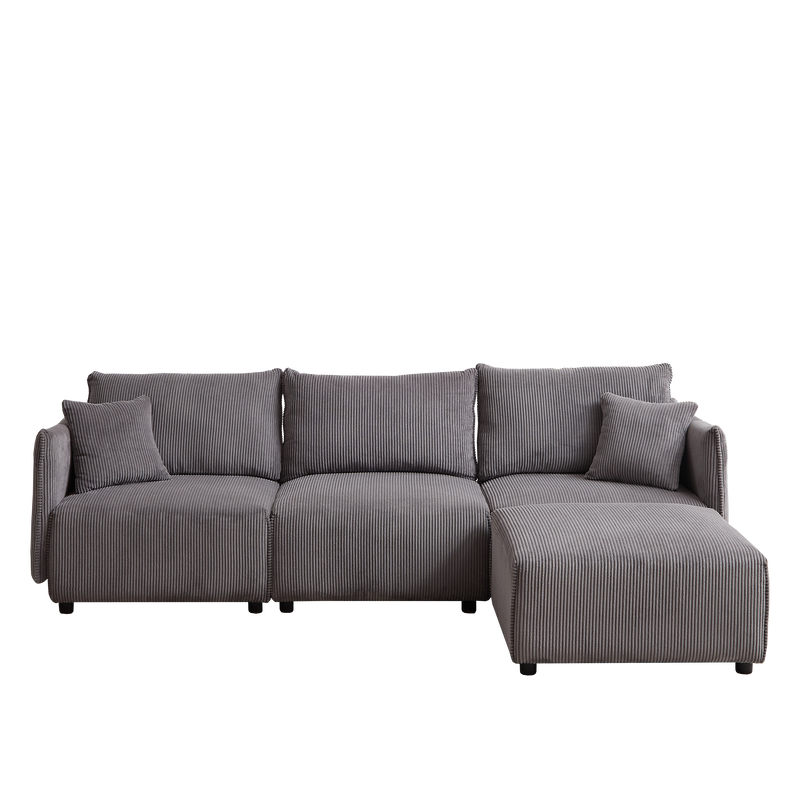 Walker Edison | Minimalist Modular Cloud Couch with Chaise