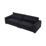 Walker Edison | Black 104" Modern Sofa Thumbnail