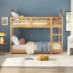 Skyler Contemporary Wood Twin over Twin Bunk Bed Thumbnail