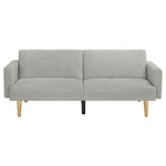 Walker Edison | Velvet Loveseat Futon Sofa Bed Thumbnail