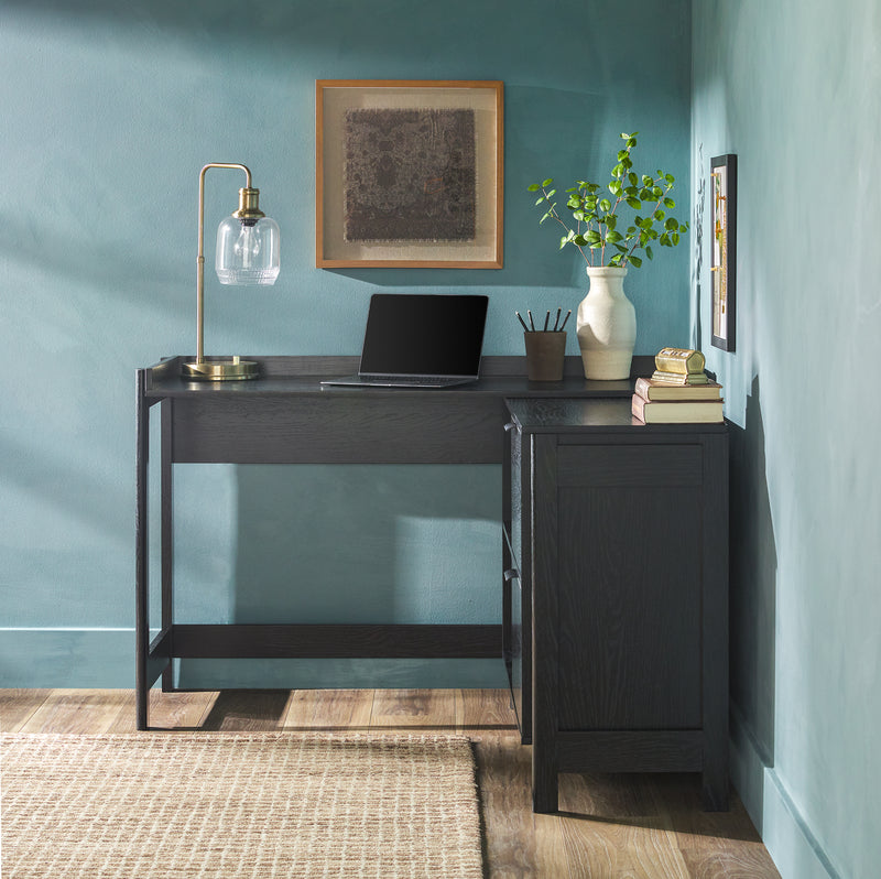 Holmes Modern L-Shaped Desk with Drawer Storage