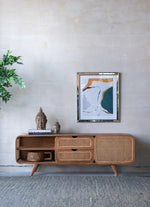 Walker Edison | Teak TV Stand Sideboard Thumbnail