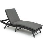 Walker Edison | Outdoor Wicker Lounge Adjustable Chair Thumbnail