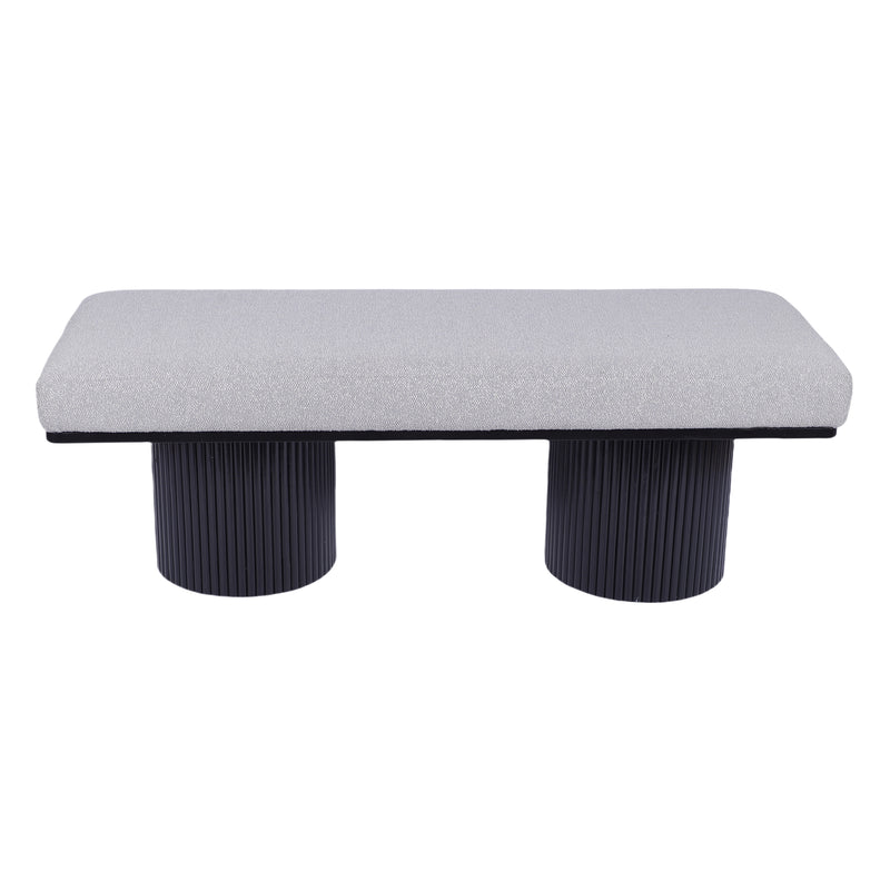 Walker Edison | Fluted Base Upholstered Bench