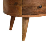 Walker Edison | Cloud Shape Mini Oak Coffee Table Thumbnail