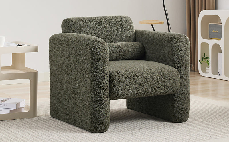 Walker Edison | Sherpa Modern Cloud Accent Chair