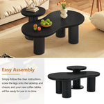 Walker Edison | Cloud Shape Nesting Coffee Table Set of 2 Thumbnail