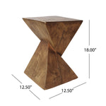 Walker Edison | Hourglass Modern Side Table Thumbnail