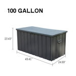 Walker Edison | Outdoor Waterproof Storage Deck Bin Thumbnail