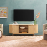 Chloe Modern Reeded TV Stand Thumbnail