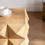 Walker Edison | Modern Embossed Pattern Side Table Thumbnail