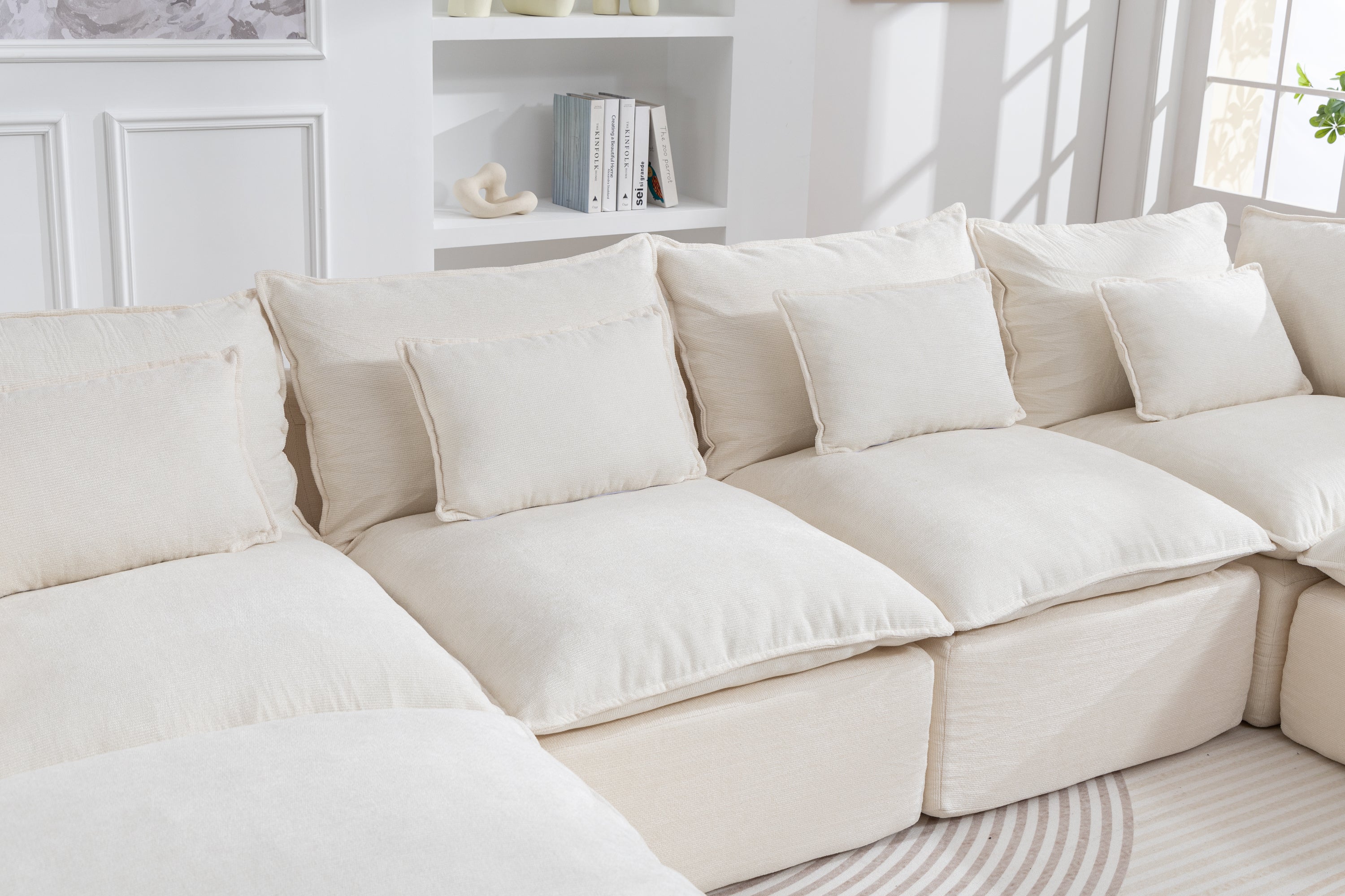 Walker Edison Cloud Modular Sectional Sofa - Thumbnail 2