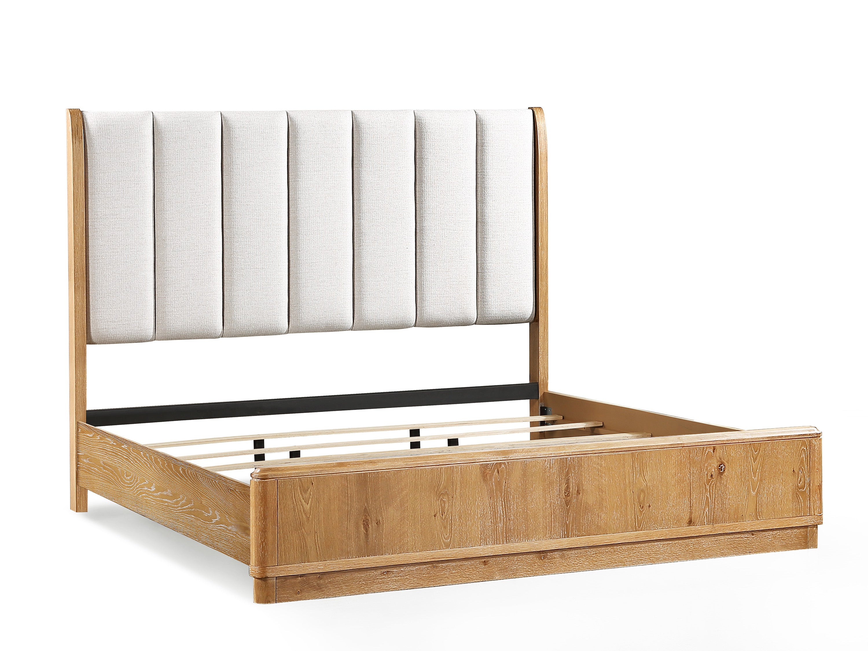 Walker Edison Upholstered Headboard Platform - Thumbnail 3