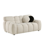 Walker Edison | Boucle Marshmallow Cloud Loveseat Sofa Thumbnail