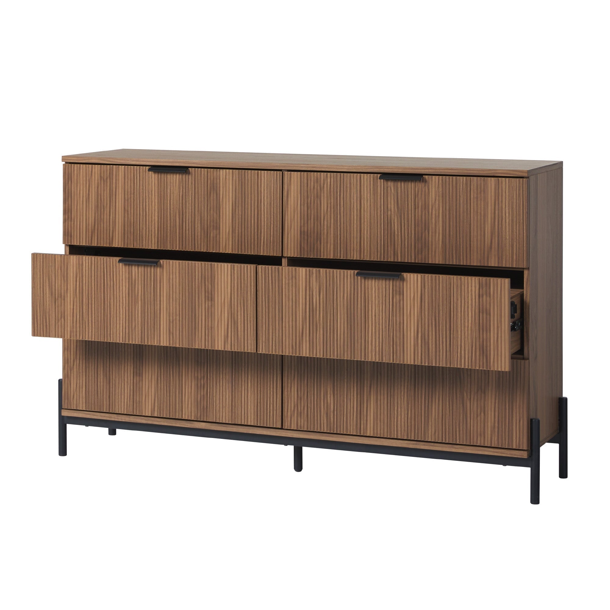 paris modern scandinavian reeded dresser reviews Royal Blue A Line modern look fitt Color:Lapis-Blue (SteelBlue)