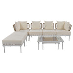 Walker Edison | Outdoor 8-Piece Sectional Sofa Set Thumbnail