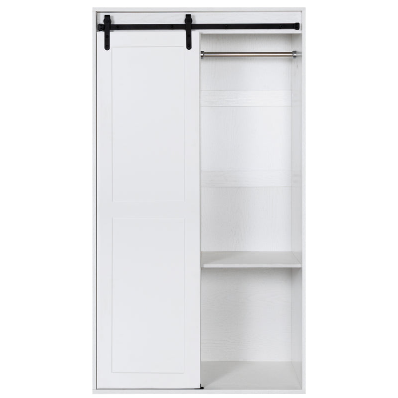 Walker Edison | Farm Slide Barndoor Armoire Storage