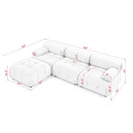 Walker Edison | Modular Cloud Sectional Sofa Thumbnail